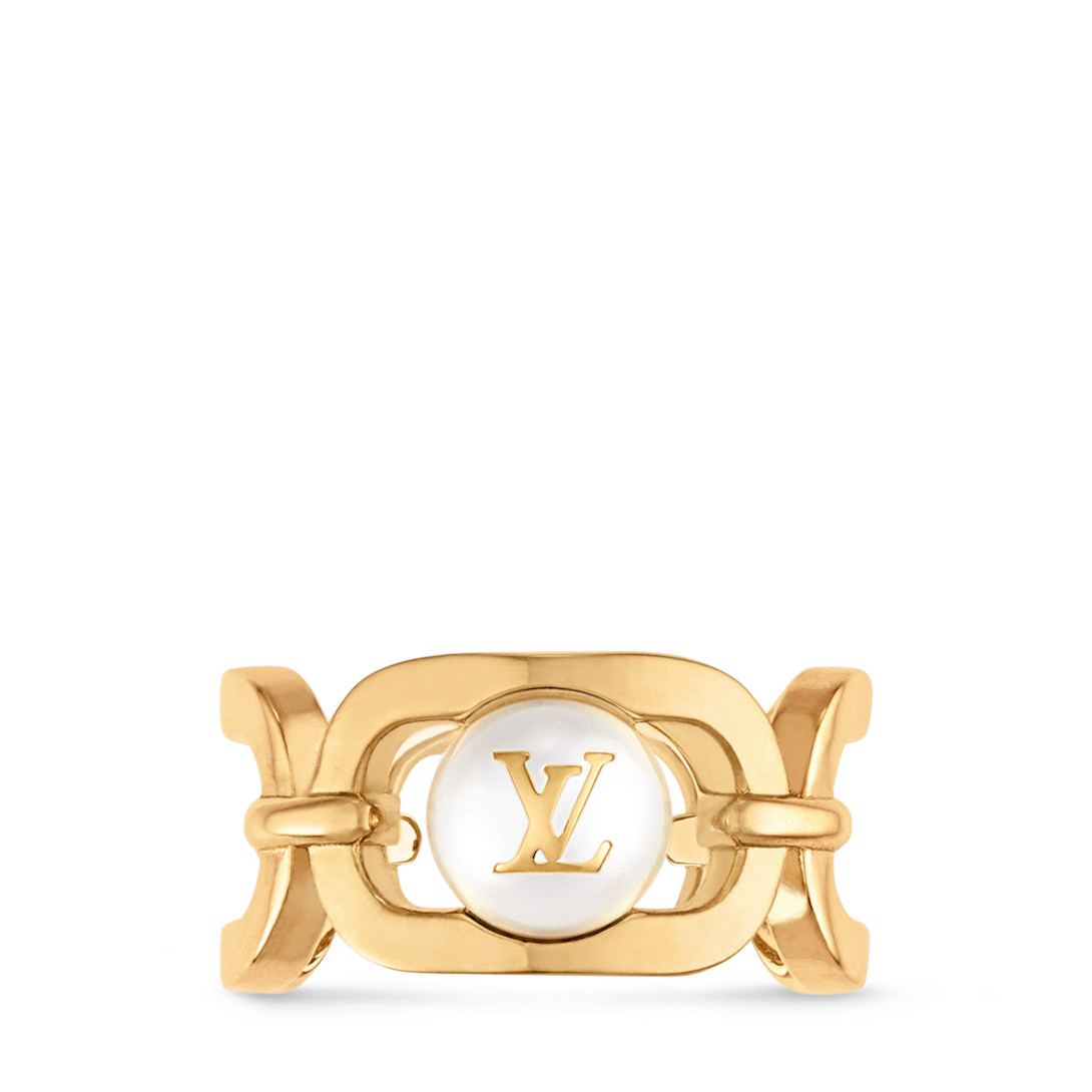 ルイヴィトン リング 指輪 リング・マイ LV チェーン パール M1217S louis-vuitton--